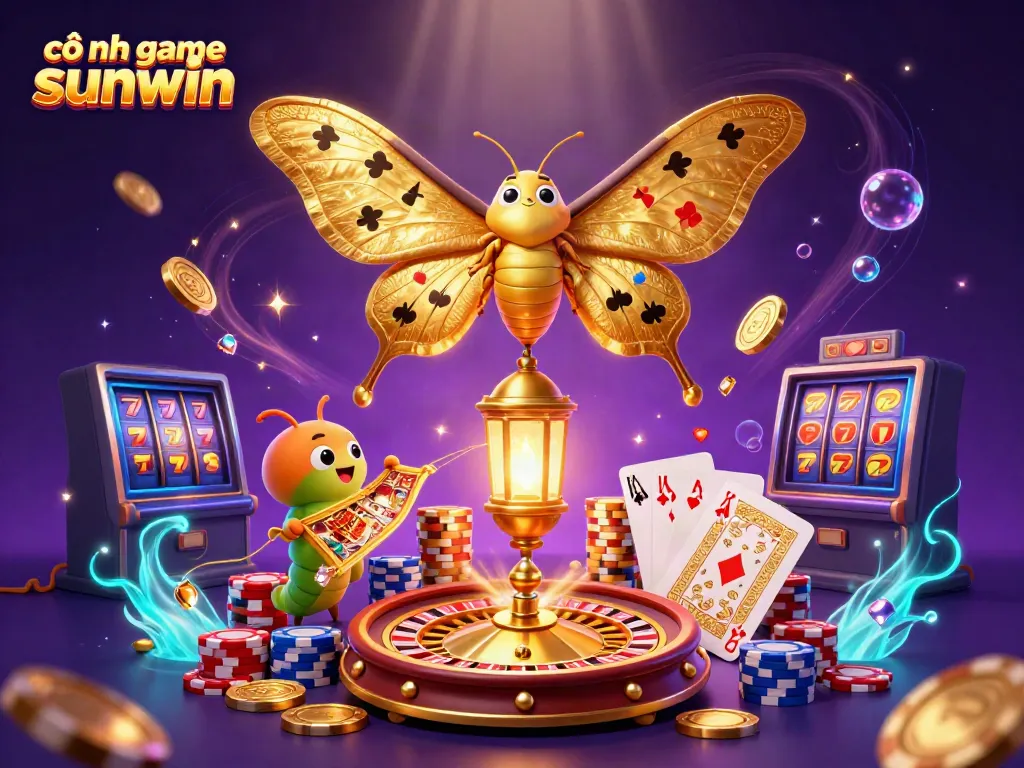 Experience the exciting scenes of cổng game sunwin with vibrant characters and casino elements.